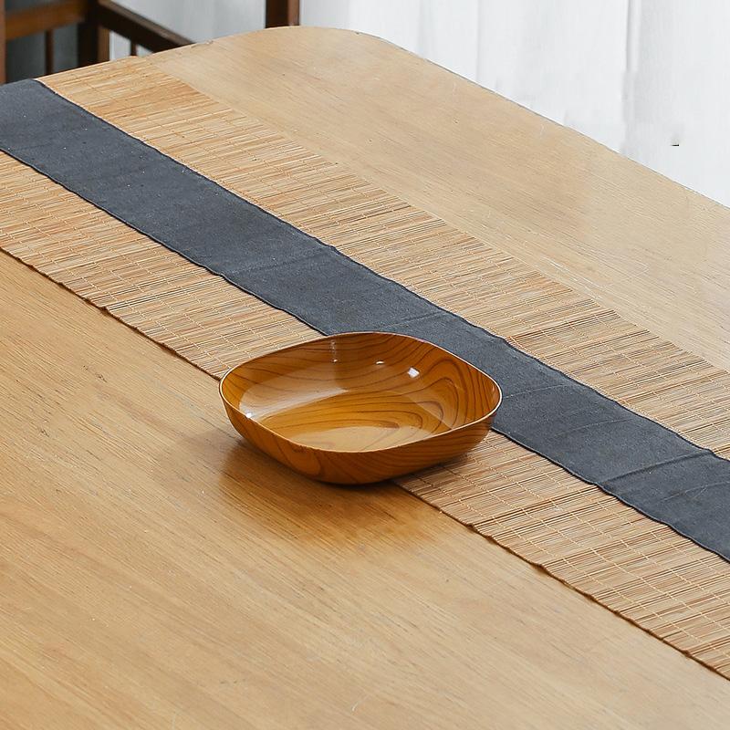 Посуда из имитации древесины, пластиковая тарелка для закусок, кухонные аксессуары для дома, закусок