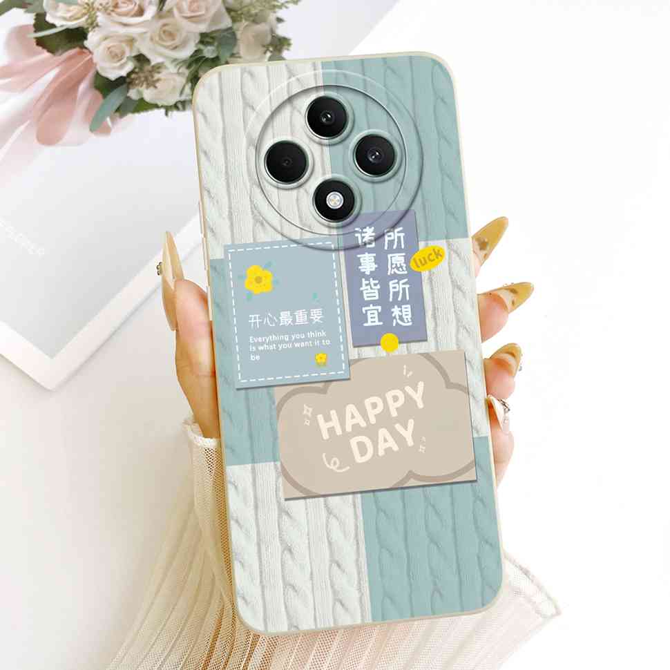 Чехол для OPPO Reno 12F 5G Прозрачный Милый Кот OPPO Reno12 F Reno12F Reno 12 F 5G CPH2637 Ударопрочный Мягкий Чехол для Телефона Полная Защита