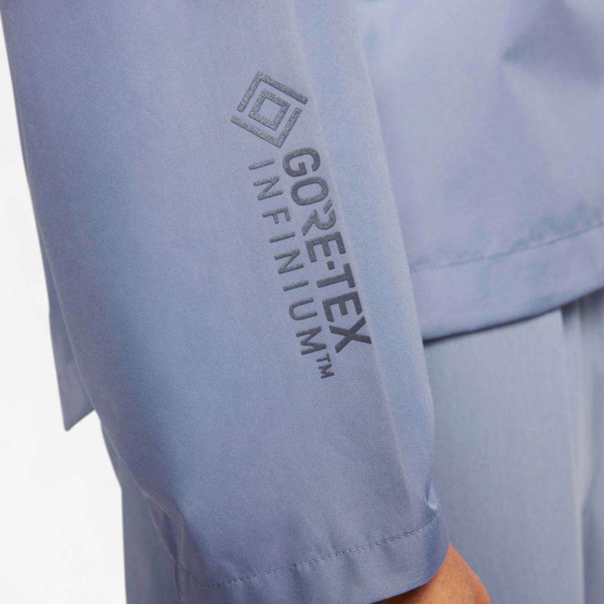 Nike Однотонная повседневная куртка с капюшоном и застежкой-молнией с длинным рукавом Мужские куртки Светло-голубой FB7532-493