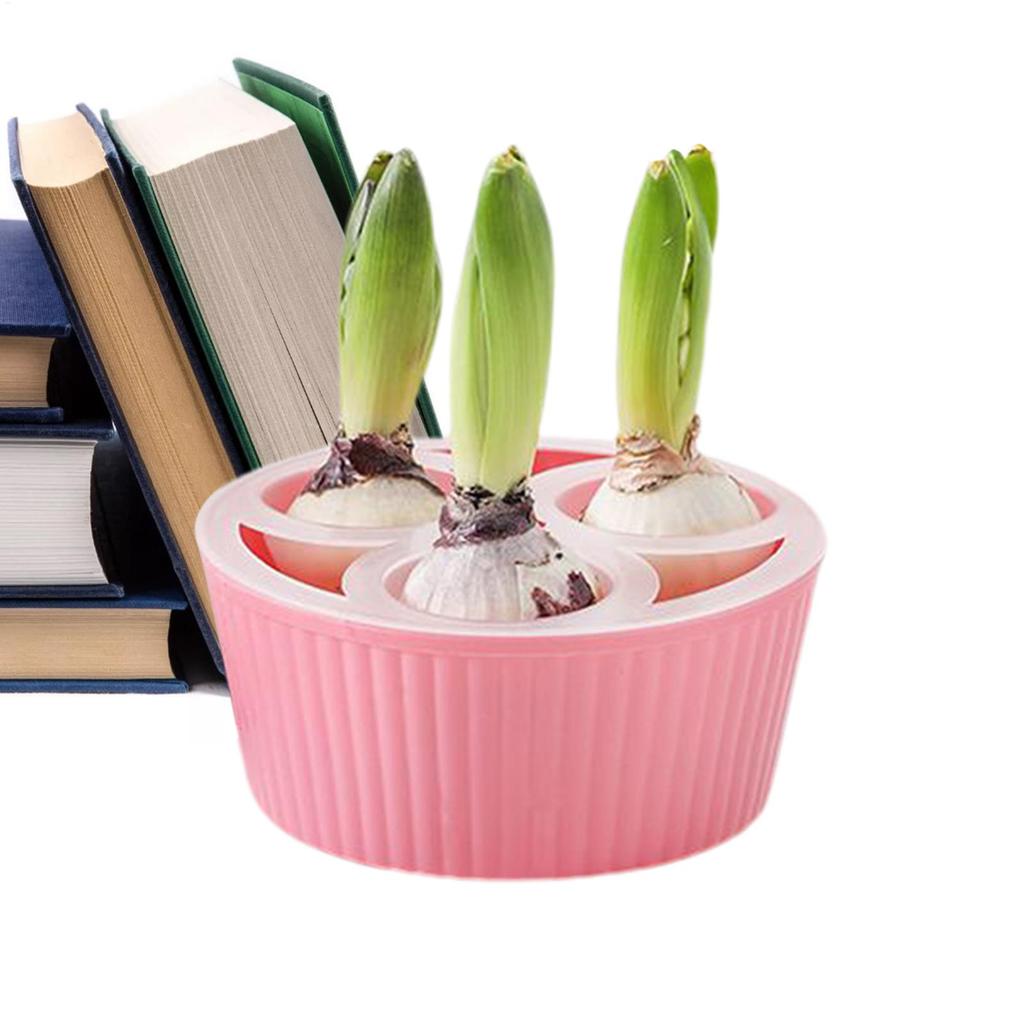 Гидропонная посадочная емкость с 3 отверстиями, контейнер для выращивания, емкость для посадки цветочных луковиц, посадочная емкость для гиацинтов, гидропонный цветочный горшок для цветочных луковиц