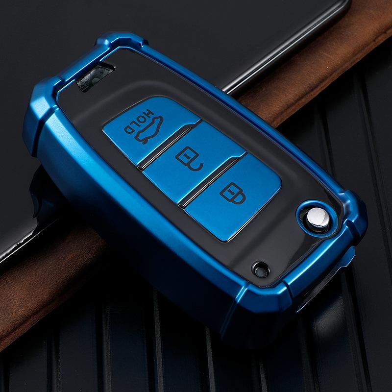 Защитный чехол для ключа Hyundai Verna 2020 & Elantra - Противоударный чехол с пряжкой