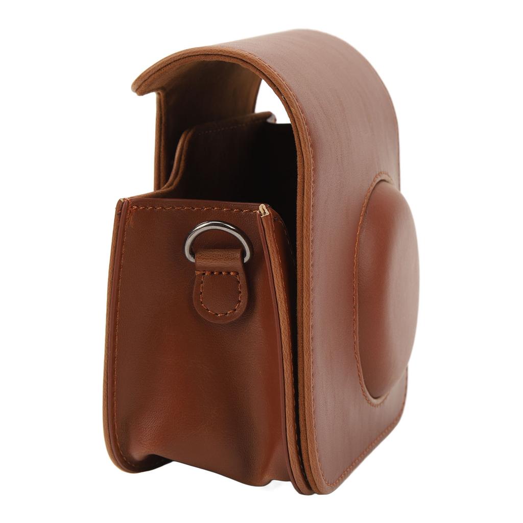 Protective Portable Camera Case PU Leather Camera Bag with Adjustable Shoulder Strap for Fujifilm Instax Mini 7+