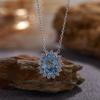 Серьги S925 Стерлинговое Серебро С Натуральным Топазом Аметистом Гранатом Цвет Сокровище Браслет Женские