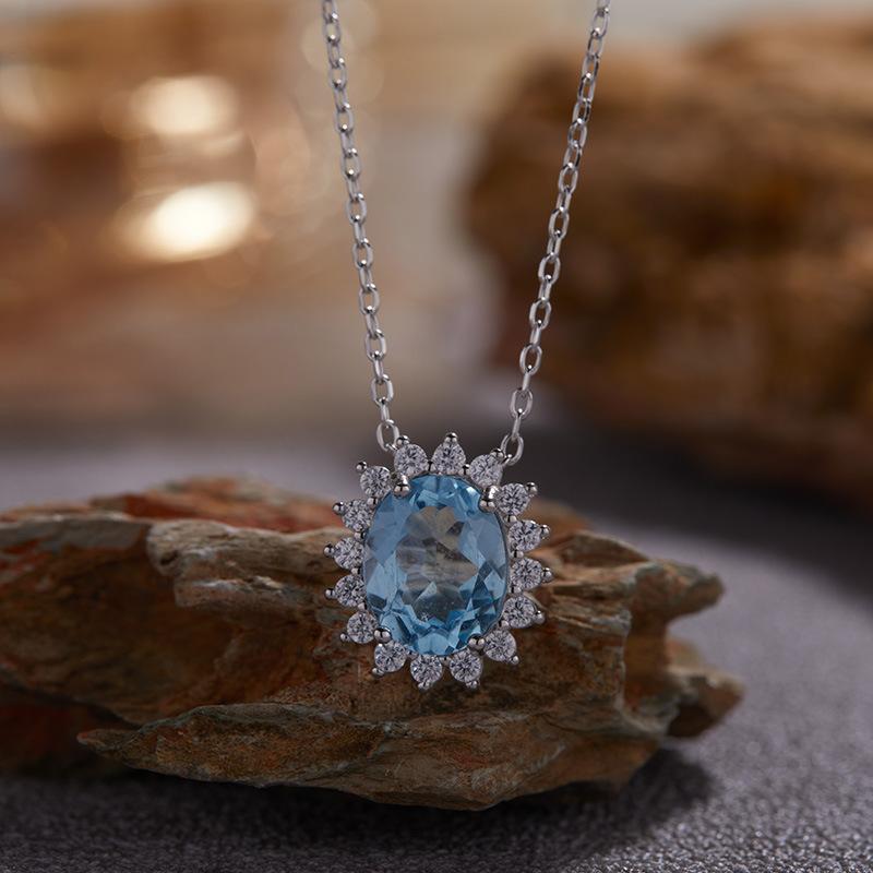 Серьги S925 Стерлинговое Серебро С Натуральным Топазом Аметистом Гранатом Цвет Сокровище Браслет Женские