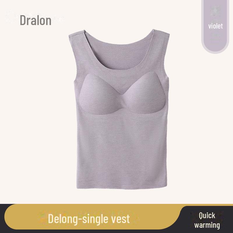 2023 Бесшовный женский теплый жилет на бархатной подкладке