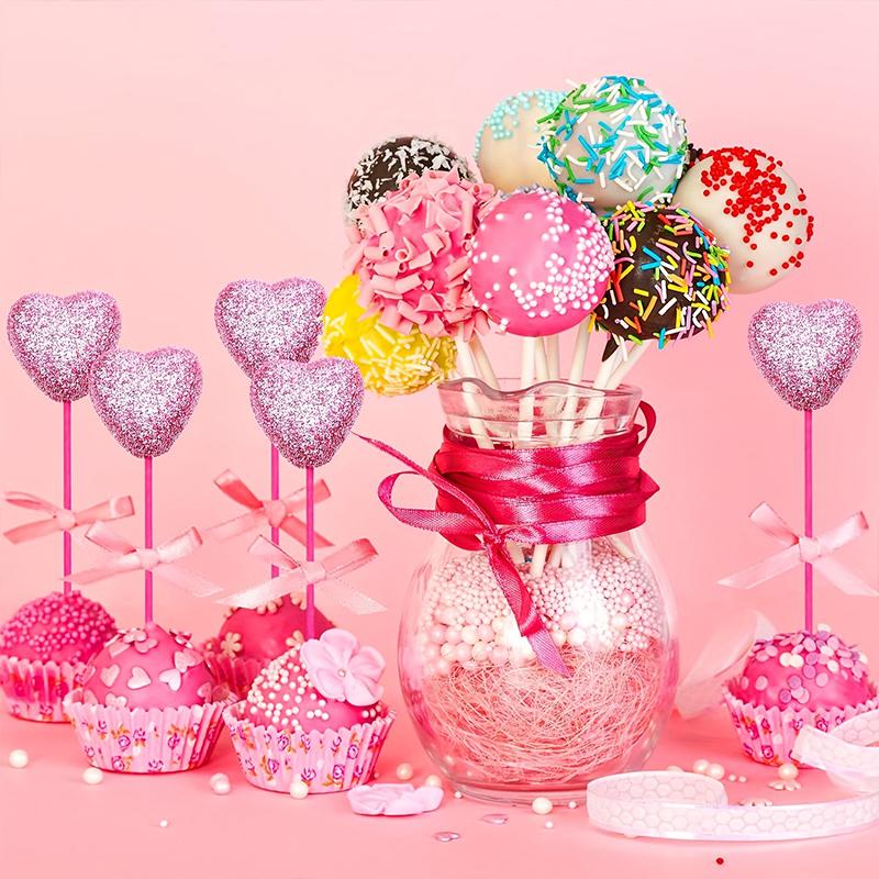 5/10pcs Glitter Picks Stick Table Decorations Supplies Heart Artificial Plants Wedding Flower Bouquet