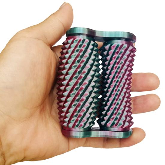 Напечатанная на 3D-принтере колючая роликовая игрушка-непоседа для снятия тревоги и стресса для детей, подростков и взрослых, ручной бугристый массажный ролик