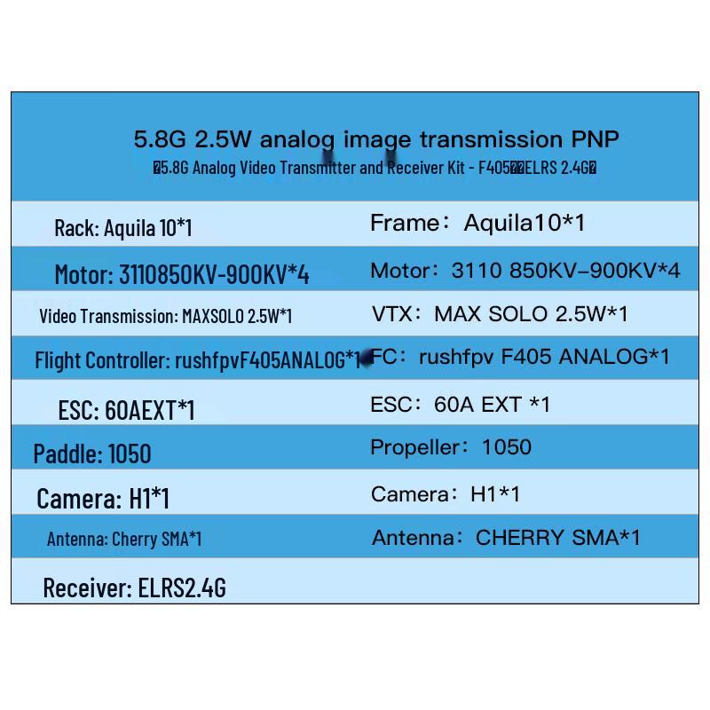 RUSHFLY Aquila 10-inch Foldable FPV Drone (CN version)