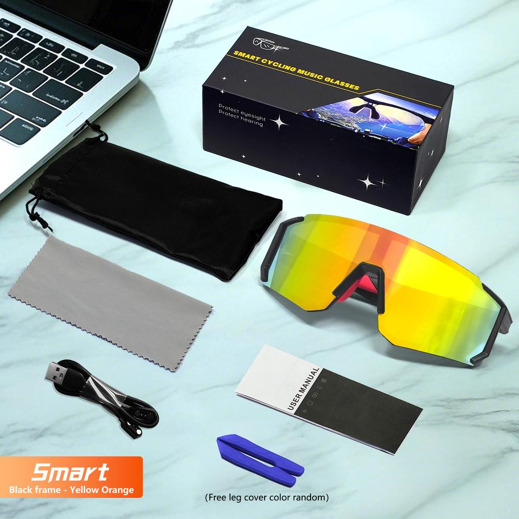 Солнцезащитные очки для велоспорта Умные очки Bluetooth UV400Protection Ветрозащитные очки Очки для езды на велосипеде по шоссе Спортивные очки Очки