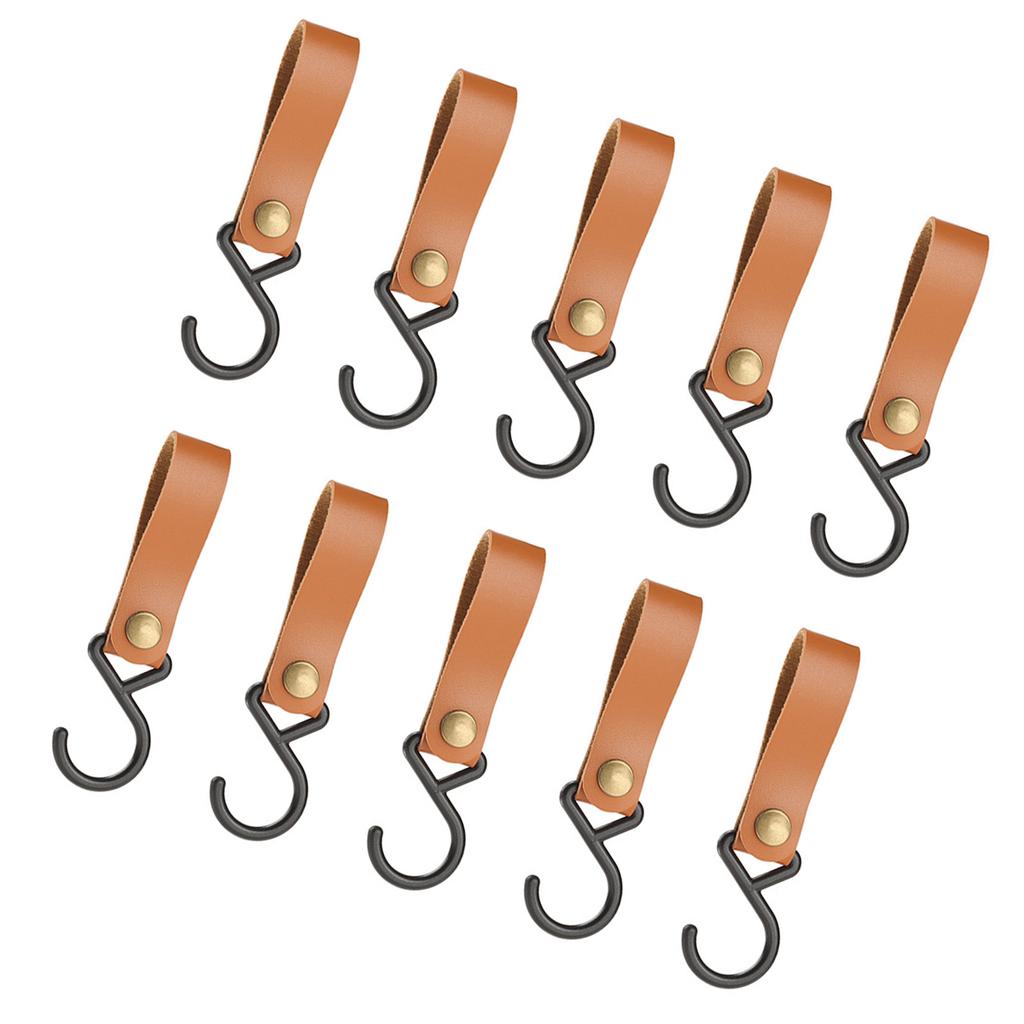 S-образные крючки для ремня из искусственной кожи 125x33 мм, многофункциональные, портативные, для кухни и ванной комнаты, крючки для подвешивания в походах