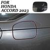 Carbon Fiber Style Exterior Fuel Tank cover trim For Honda Accord Accessories