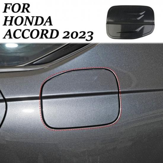 Carbon Fiber Style Exterior Fuel Tank cover trim For Honda Accord Accessories