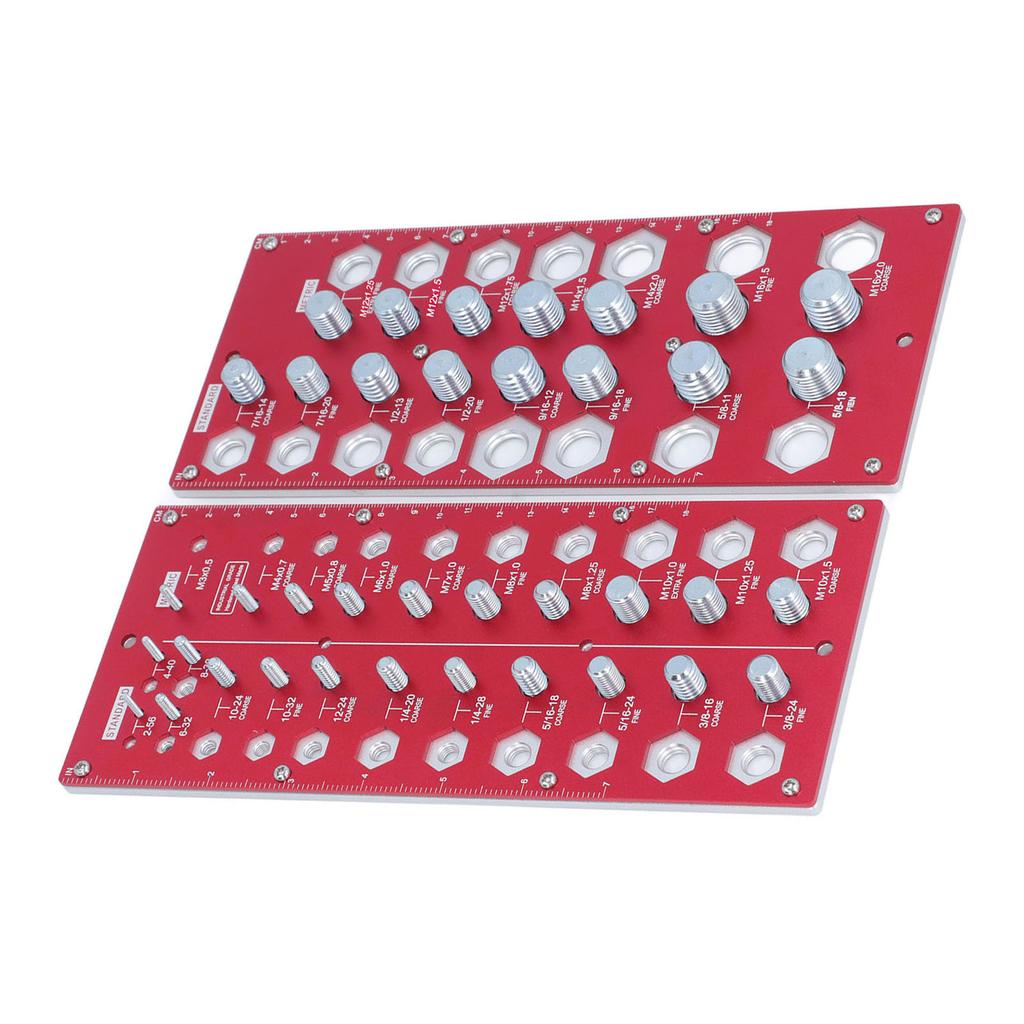 Гайка Болт Резьба Контролер Дюйм Метрическая Доска 38 Размер Идентификатор Калибровочной Линейки Стандартная