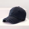 WoZhen Vintage Distressed Hats Soft Top Custom Cap Baseball Cap With Rips