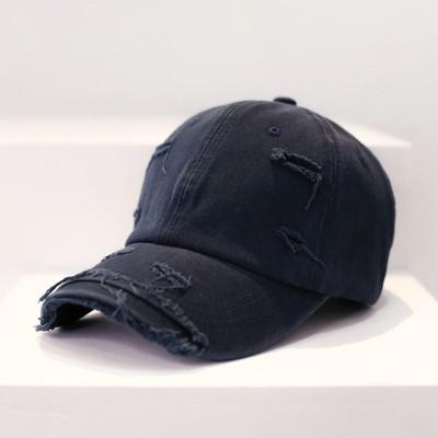 WoZhen Vintage Distressed Hats Soft Top Custom Cap Baseball Cap With Rips