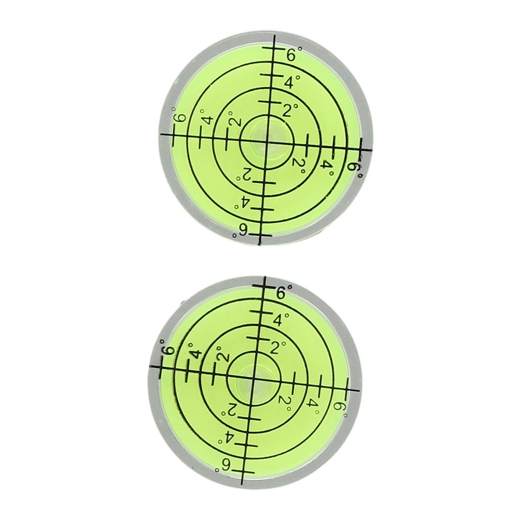 2pcs Bubble Level 32×7mm Horizontal Precision For Spirit Bubble Degree Mark Mini Bubble Level Graduated Level Bubble