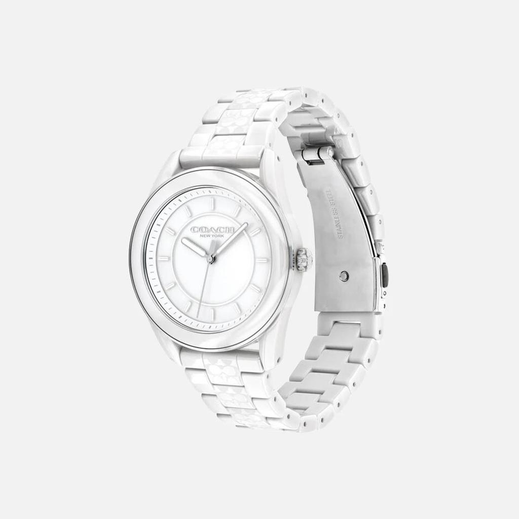 Coach Престон Белый Керамический Браслет Белый Циферблат Женские Часы Отличный Подарок 14503771
