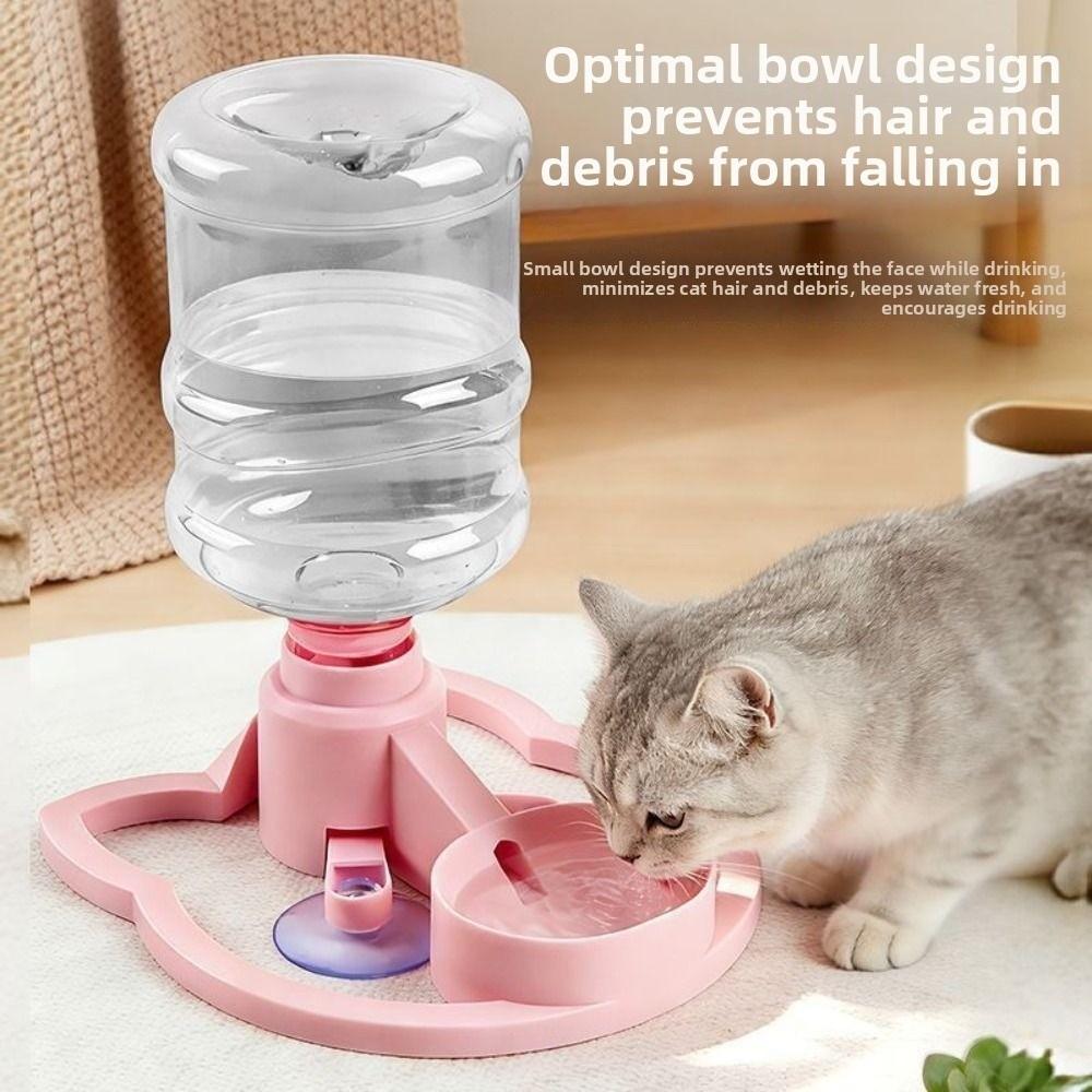 Anti Overturning Pet Water Dispenser Splash-proof Pet Water Bowl For Cats Dogs