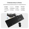 Rapoo X2800S Wireless Silent Keyboard Mouse Combo, 104-Key Full-Size