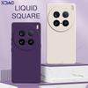 Luxury Cell Phone Cases for VIVO X100 Ultra 5G Square Liquid Silicone Bags Cover VIVOX100Ultra X100Ultra Double Liner Soft Coque