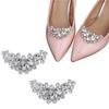 2pcs Romantic Rhinestone  Shoe Buckles, Detachable Shoe Buckle Accessories, Wedding Shoe Accessories, Bride Party High Heels