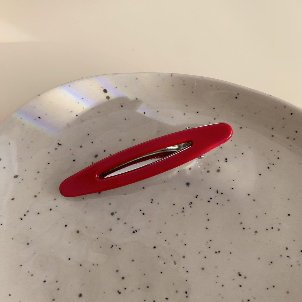 2 шт./набор Ацетатные заколки для волос Полые овальные заколки-уточки для челки Геометрические заколки Боковые заколки для волос Женские Девичьи Аксессуары для волос