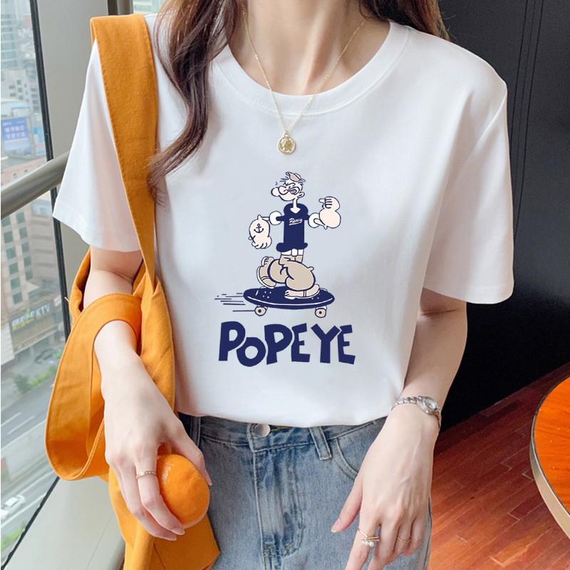 VEZFAA Женские модные повседневные летние весенние блузки и рубашки с круглым вырезом с короткими рукавами