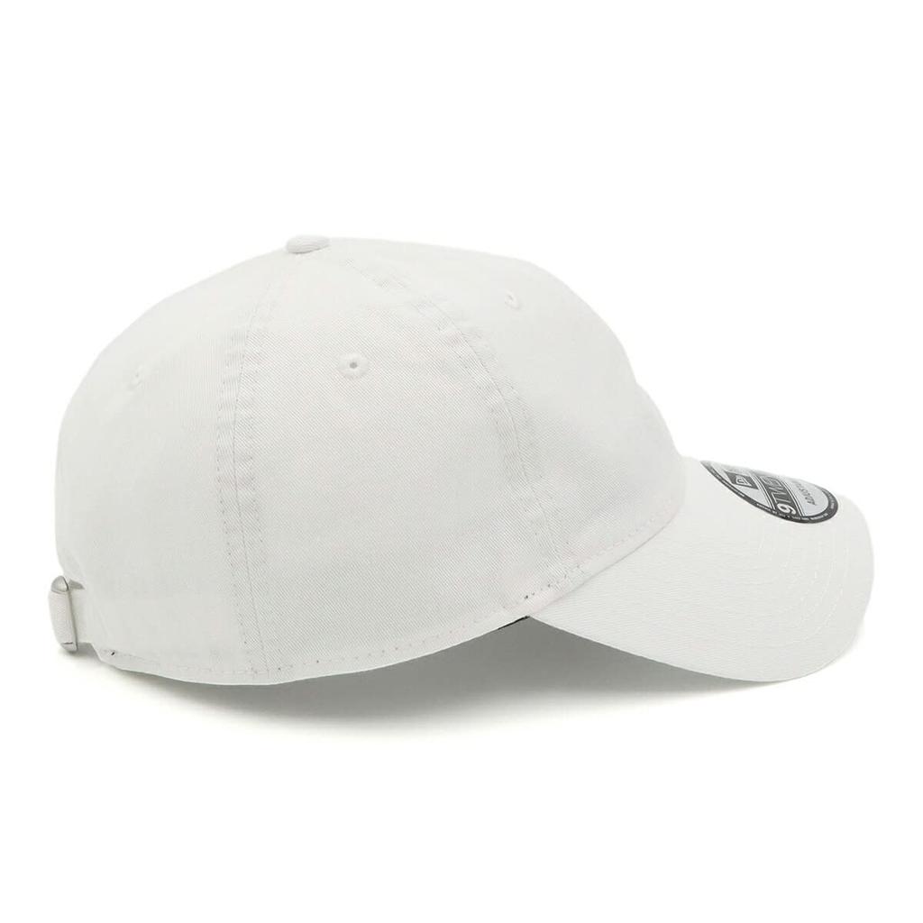 [New Era] 9TWENTY Cross Strap Washed Cotton Basic White Cap