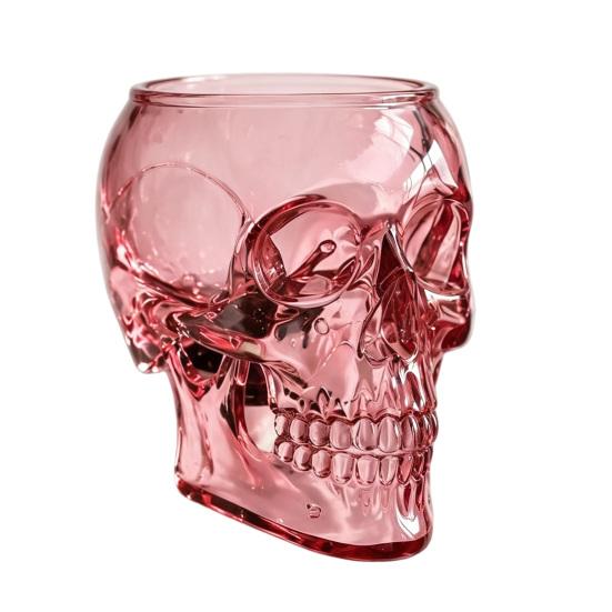 Gothic Skull Wall Vase Tabletop or Wall Mounted Flower Vase Translucent Skull Vase