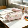 Large Capacity Pencil Pouch INS Style Stationery Pen Bag Makeup Bag Lace Pencil Case  Gift Giving