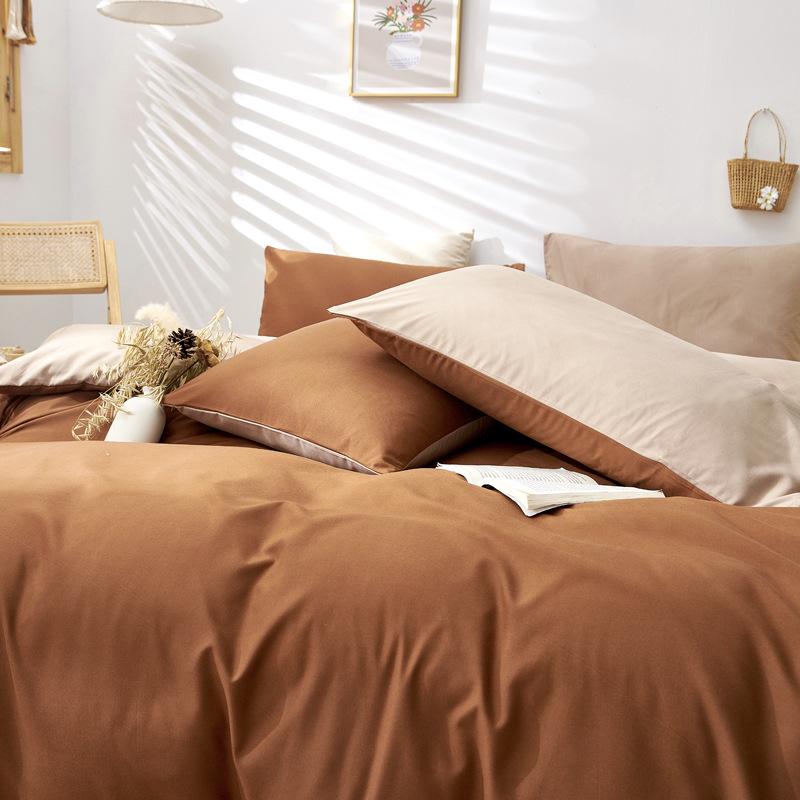 Наволочки в скандинавском стиле однотонные 47x74 см (Пара) для домашнего текстиля