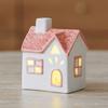 Warm Glow Village House Lamp LED Ceramic Desktop Ornament Cozy Christmas Night Light  Home Desktop