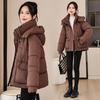 2025 Short Hooded Down Cotton Jacket Women's New Winter Thickened Warm Padded Jacket Loose Bread Jacket