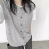 Women's Gray Minimalist Layered Wool Sweater Vest - Spring 2024 Collection