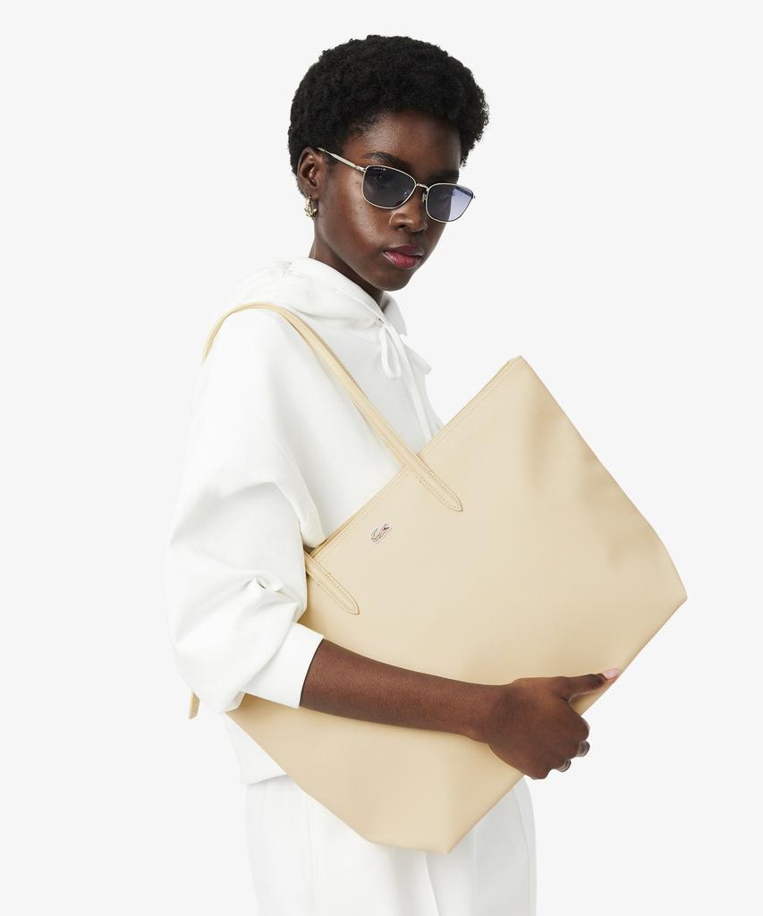 Женская большая сумка-шоппер Lacoste L.12.12 Concept с горизонтальным логотипом Nf1888P56G T33