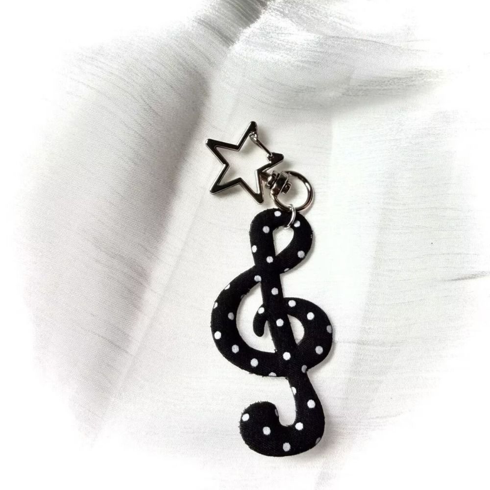Cartoon Shape Fabric Pendant Portable Mobile Phone Pendants Cute Cartoon Musical Charm Key Ring