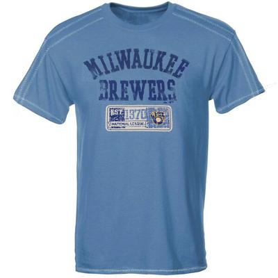 Мужская оверсайз футболка Milwaukee Brewers Cooperstown Double Switch, Размер Medium