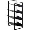 Tower Under-Sink Bottle Storage, 4 Tiers, Black, Approx. 20 X 20.5 X 40 Cm, Perfect for Kitchen Stockpiling and Storage, Model 4305