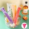 20/40 шт. Прозрачные пакеты для мороженого Многоразовые пакеты для эскимо с воронкой Zip-Lock Пакеты для изготовления льда на лето