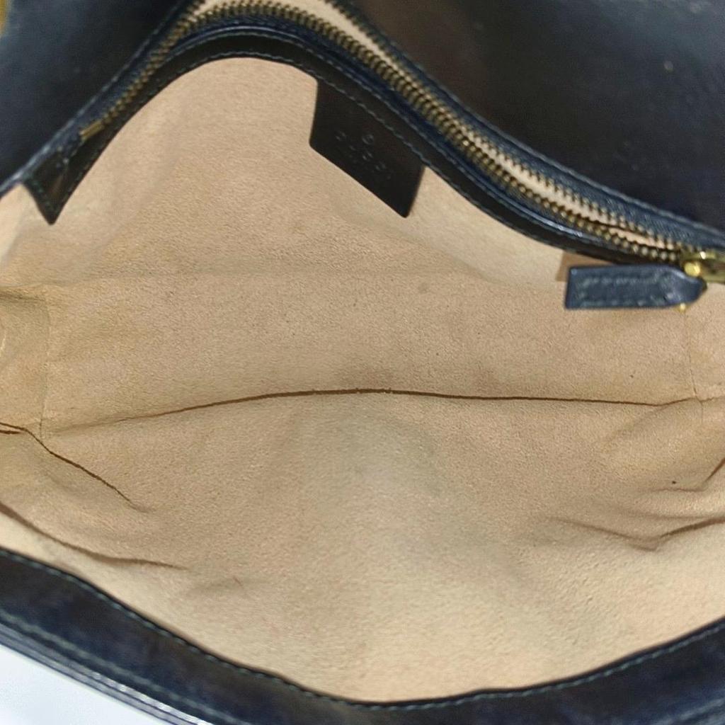 [Pre-Owned] Gucci GG Marmont Small Matelassé Shoulder Bag 'Black' - Very Good #10QYZIF
