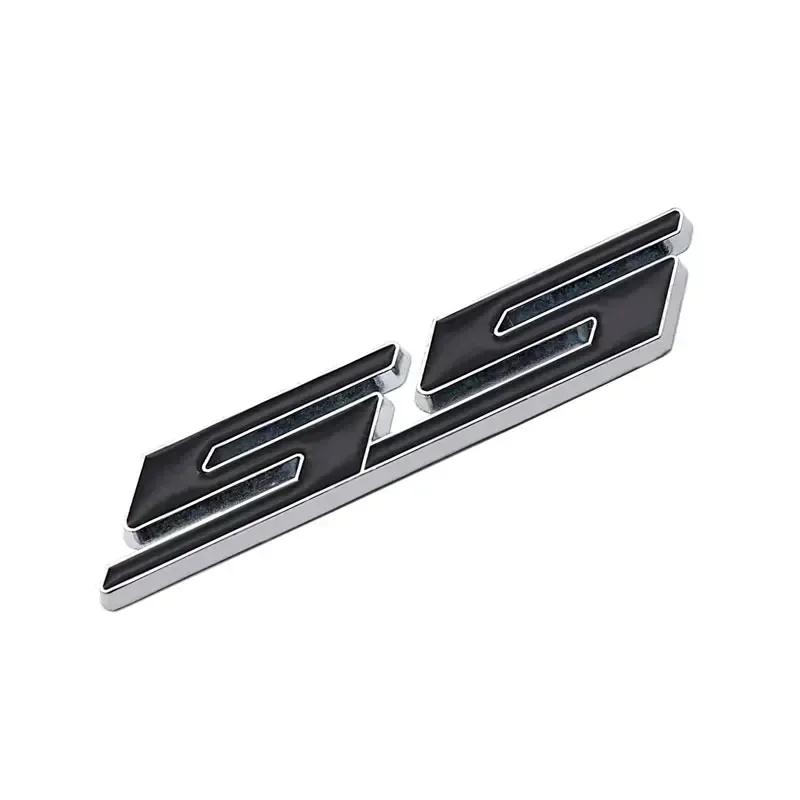 AABHC1 Car Front Grille Emblem Auto Trunk Sticker for Chevrolet SS Logo Camaro Cavalier Onix Cruze Aveo Silverado Exterior Accessories