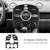 Для Mazda 2 DE 2008 2009 2010 2011 2012 2013 2014 Настоящая наклейка из мягкого углеродного волокна Рамка отделки центральной консоли автомобиля LHD RHD