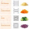 4 in 1 Manual Vegetable Slicer Kitchen Cheese Grater Vegetable Chopper with 4 Blades Carrot Grater Cabbage Shredder