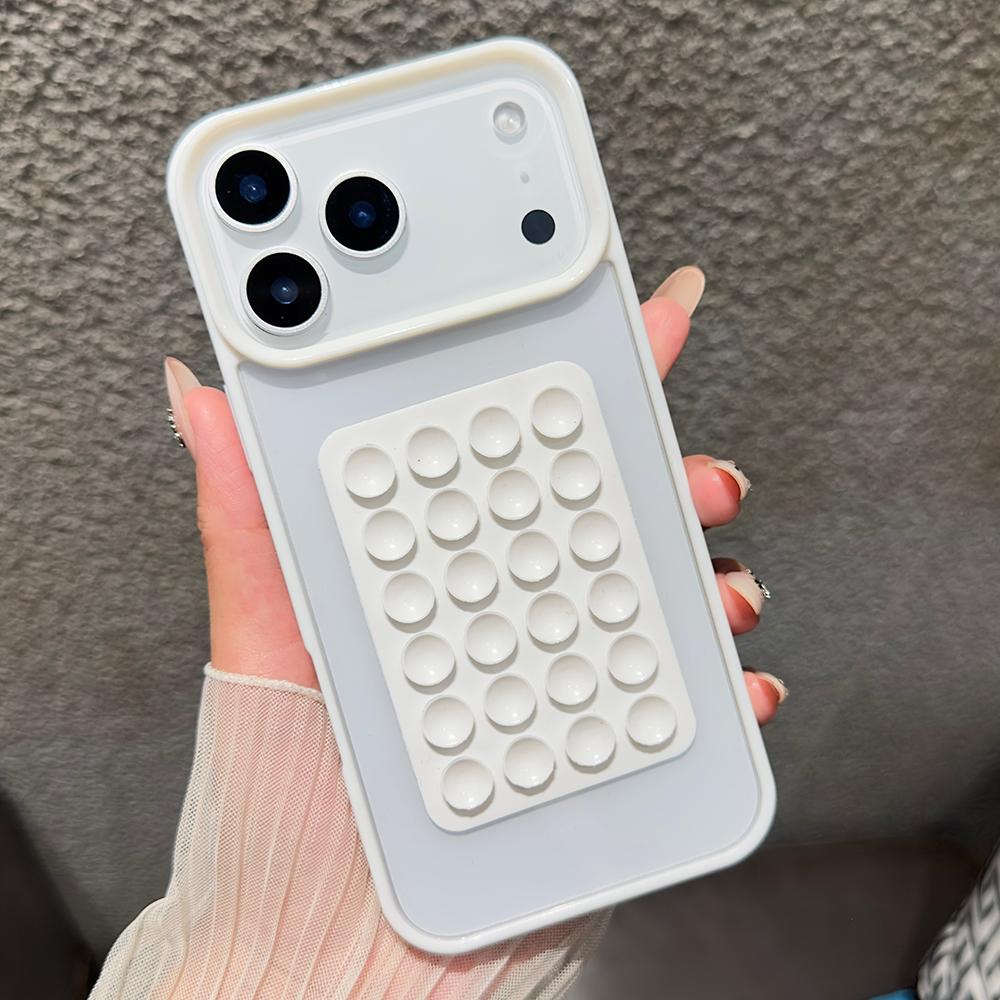 3D присоска, конфетный цвет, чехол для телефона для iPhone 17 16 15 14 Pro Max Air 16e 11 12 13 7 8 Plus XS XR X SE, противоударный прозрачный чехол