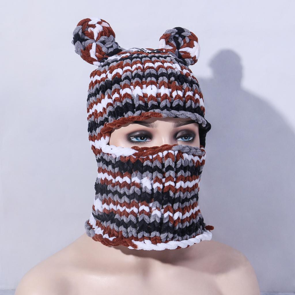 Весенняя новинка, чистая шерстяная шапка ручной вязки с узором Gossip, допаминовая шапка для взрослых