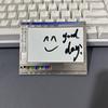 1Set Vintage Computer Drawing Board Notepad With Magnetic Whiteboard Pen Creative Retro Magnetic Message Sticky Notes Gifts