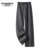Women's Elastic Waist Draped Wide-Leg Pants