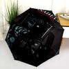 Creepy Doll Haunts Scream Fest Folding umbrella Suitable for all seasons Portable travel Sun umbrella Gift
