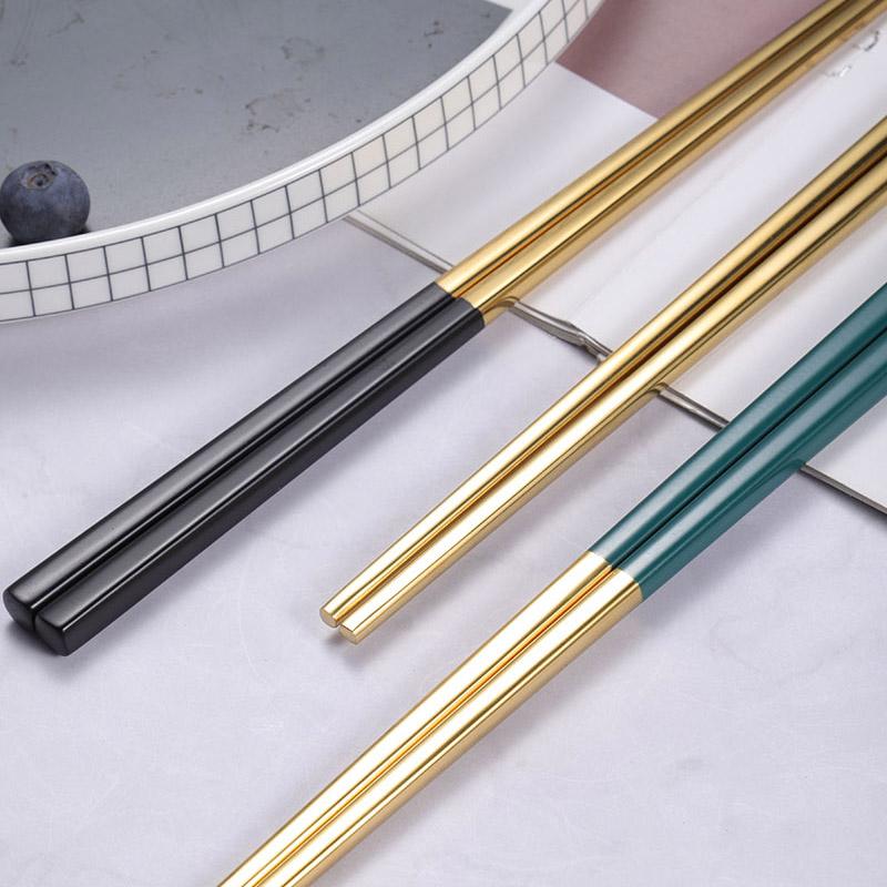 Набор столовых приборов из нержавеющей стали 304, 16 предметов, столовая посуда, золотые столовые приборы, кухонные ножи, вилки, ложки, палочки для еды, основные столовые приборы для кухни