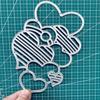 Любовь Сердце Группы Металлические Режущие Штампы Трафарет для DIY Скрапбукинга Фотоальбом Тиснение Бумажные Карты Поделки Высечки